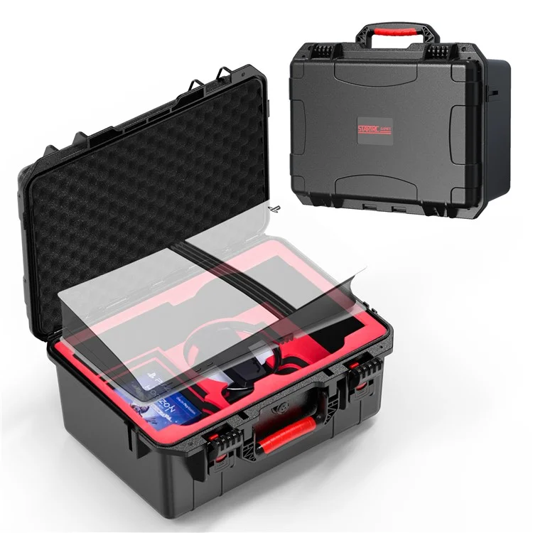 STARTRC GAMES For Sony PlayStation 5 Pro Console Waterproof Storage Case Organizer Portable Travel Carry Box