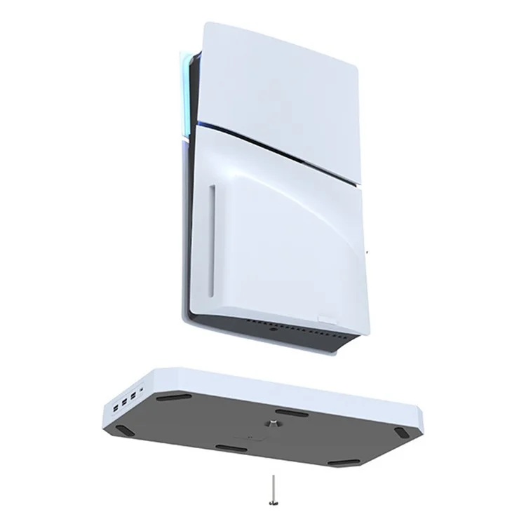 IPLAY HBP-584 For Sony PS5 Slim Digital / Disc Edition Cooling Stand Dual Controller Charging Station Headset Hanger
