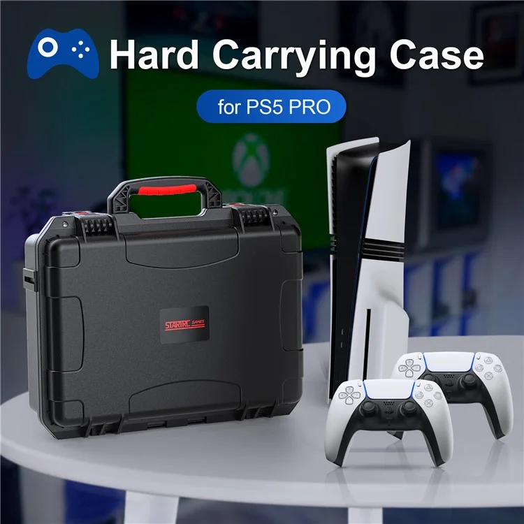 STARTRC GAMES For Sony PlayStation 5 Pro Console ABS Waterproof Storage Case with Portable Handle