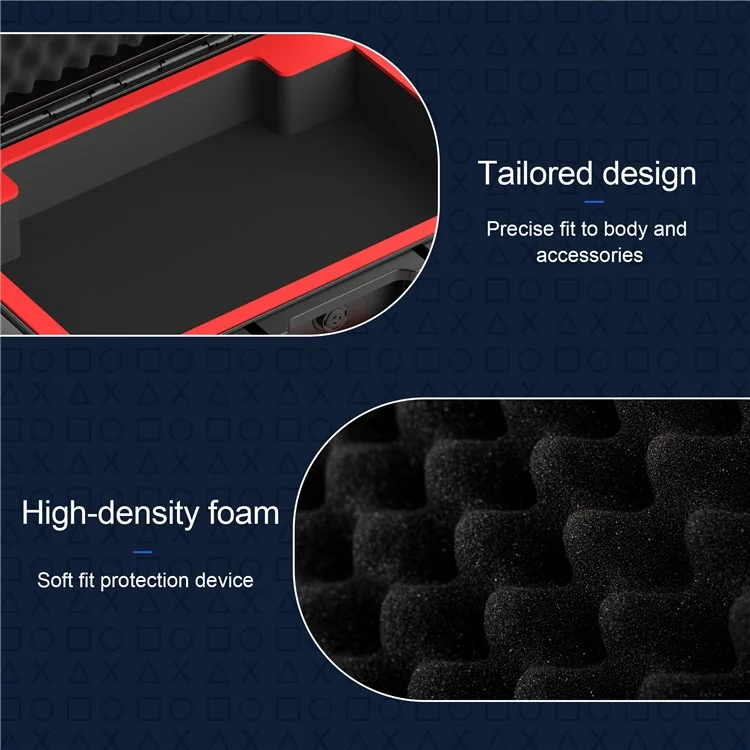STARTRC GAMES For Sony PlayStation 5 Pro Console ABS Waterproof Storage Case with Portable Handle