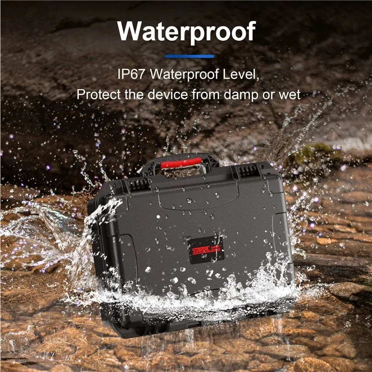 STARTRC GAMES For Sony PlayStation 5 Pro Console ABS Waterproof Storage Case with Portable Handle