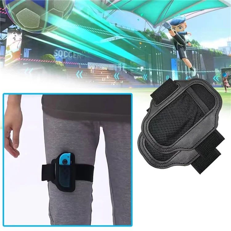 Ensemble de contrôle HBS-447 pour Nintendo Switch Sports - Comprend : Bracelet Joy-Con, Raquette de tennis, Sangle de jambe pour fitness, Épée pour jeux d'accessoires