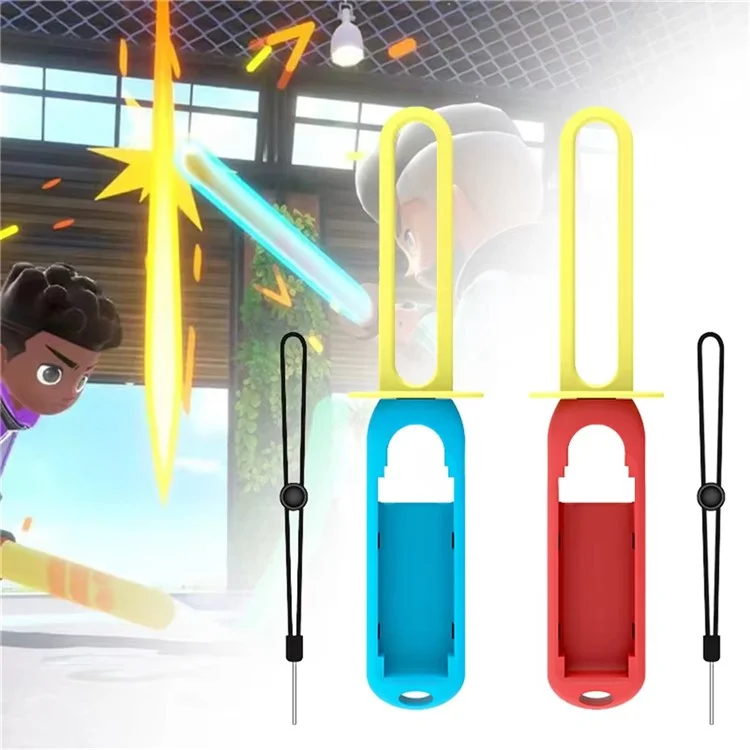 Ensemble de contrôle HBS-447 pour Nintendo Switch Sports - Comprend : Bracelet Joy-Con, Raquette de tennis, Sangle de jambe pour fitness, Épée pour jeux d'accessoires