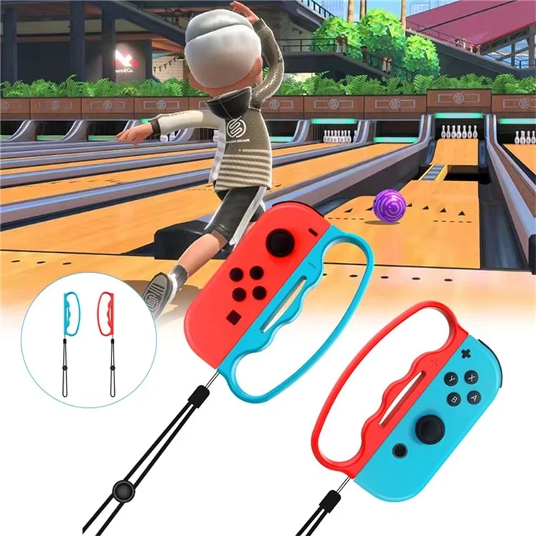 Ensemble de contrôle HBS-447 pour Nintendo Switch Sports - Comprend : Bracelet Joy-Con, Raquette de tennis, Sangle de jambe pour fitness, Épée pour jeux d'accessoires