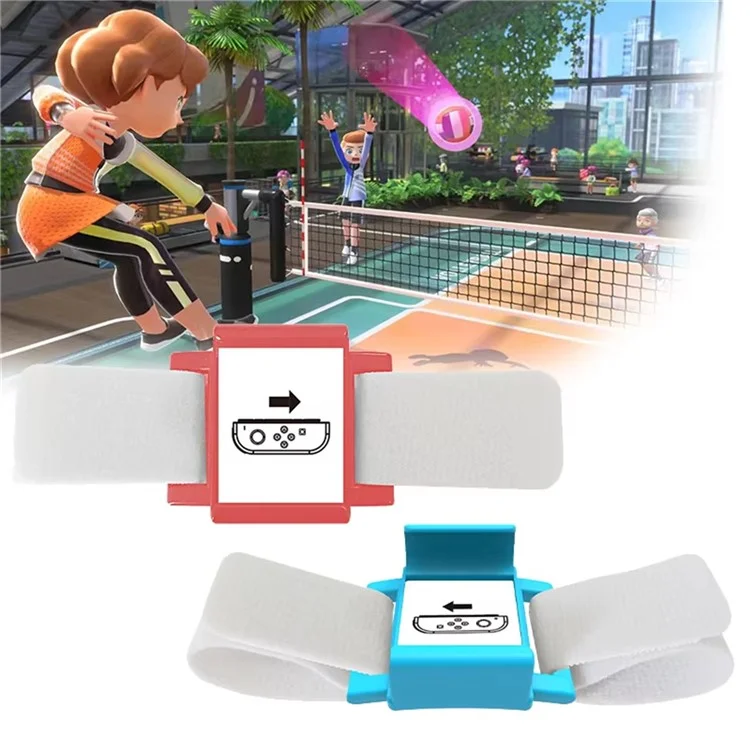 Ensemble de contrôle HBS-447 pour Nintendo Switch Sports - Comprend : Bracelet Joy-Con, Raquette de tennis, Sangle de jambe pour fitness, Épée pour jeux d'accessoires