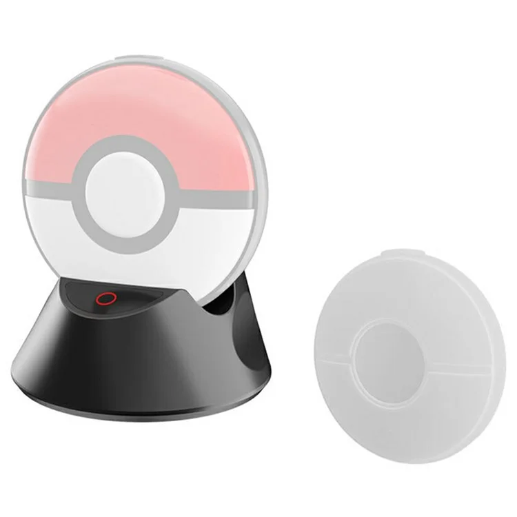 Base de carga HBS-524 para Pokemon GO Plus + Soporte de carga antideslizante con funda de silicona