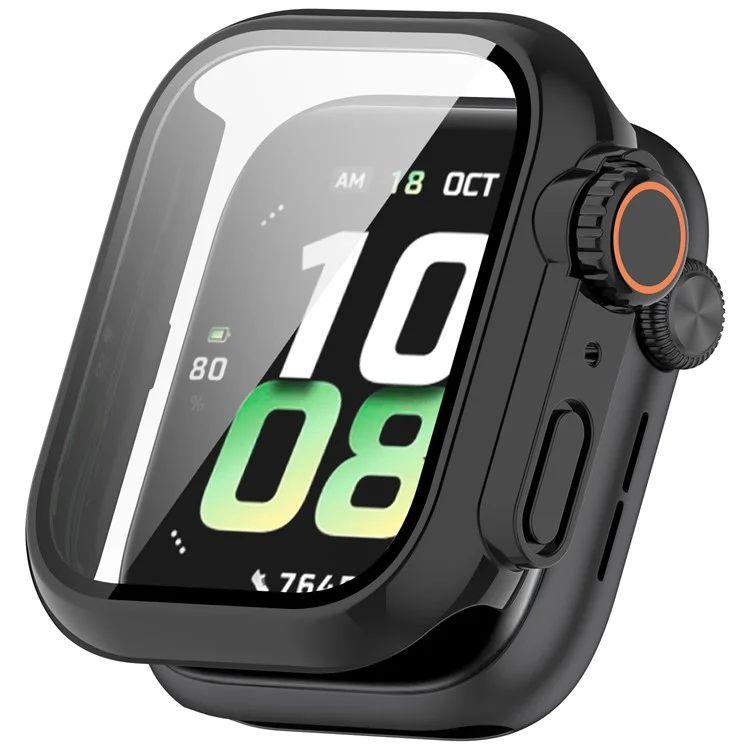 Protezione in vetro temperato per orologio For Honor Watch 5 PC, custodia integrata con copertura completa - Nero