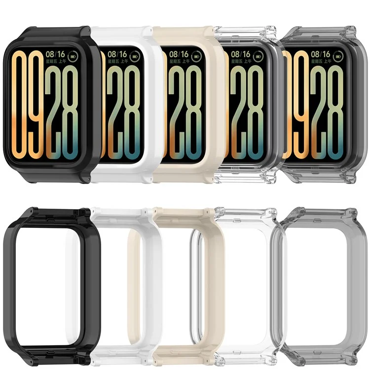 Custodia protettiva in PC semi-chiusa per Xiaomi Smart Band 9 Pro - Bianco