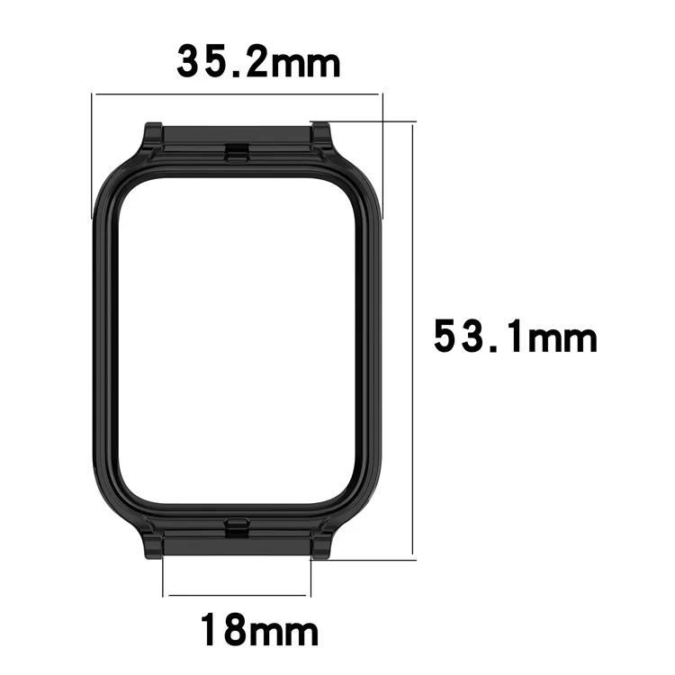 Custodia protettiva in PC semi-chiusa per Xiaomi Smart Band 9 Pro - Bianco