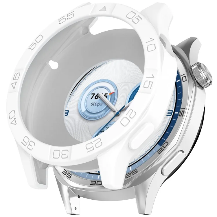 Watch Case for Huawei Watch GT 5 Pro 46mm / GT 5 46mm / GT 4 46mm Soft Silicone Protective Cover - White
