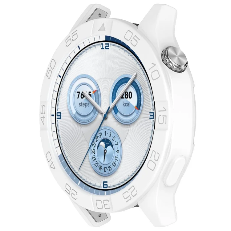 Watch Case for Huawei Watch GT 5 Pro 46mm / GT 5 46mm / GT 4 46mm Soft Silicone Protective Cover - White