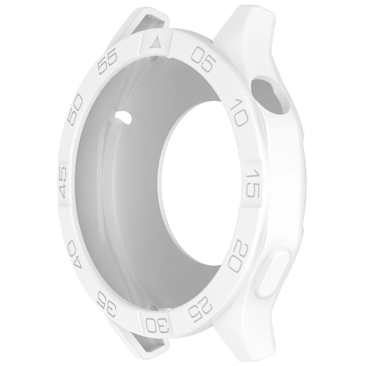 Watch Case for Huawei Watch GT 5 Pro 46mm / GT 5 46mm / GT 4 46mm Soft Silicone Protective Cover - White