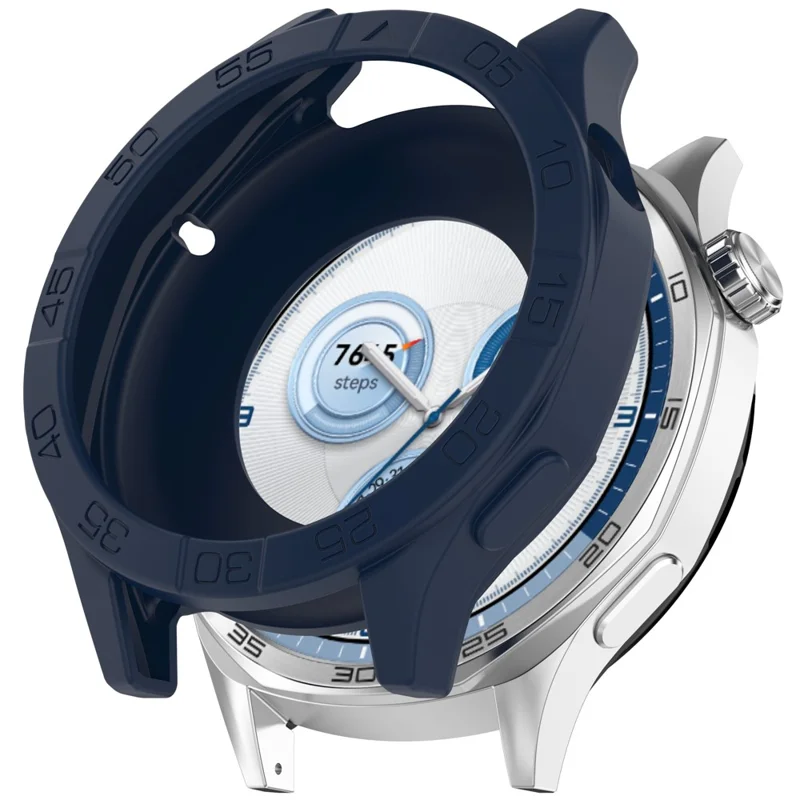 Watch Case for Huawei Watch GT 5 Pro 46mm / GT 5 46mm / GT 4 46mm Soft Silicone Protective Cover - Dark Blue
