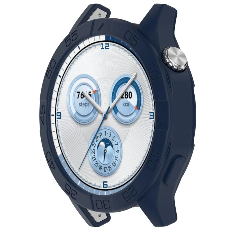 Watch Case for Huawei Watch GT 5 Pro 46mm / GT 5 46mm / GT 4 46mm Soft Silicone Protective Cover - Dark Blue