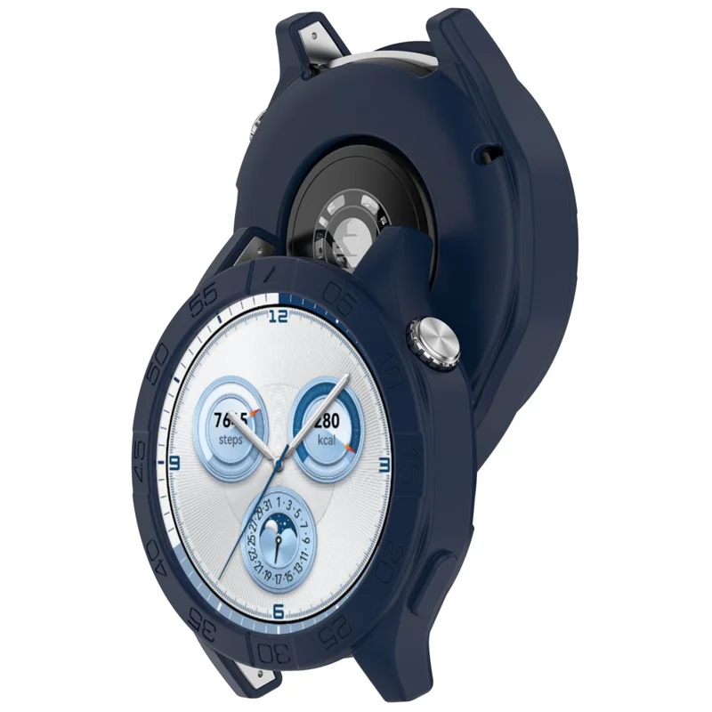 Watch Case for Huawei Watch GT 5 Pro 46mm / GT 5 46mm / GT 4 46mm Soft Silicone Protective Cover - Dark Blue