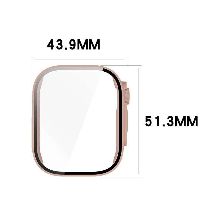 Per Xiaomi Redmi Watch 5 Lite Custodia in vetro temperato PC Integrated Full Coverage Protector - Nero