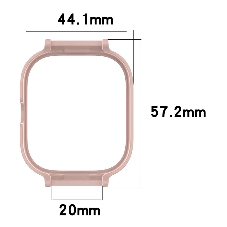 Étui de montre pour Xiaomi Redmi Watch 5 eSIM / Watch 5 / Watch 4 Couvercle de protection semi-fermé en PC - Rose