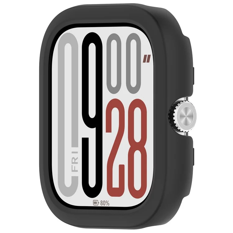 Custodia per orologio per Xiaomi Redmi Watch 5 eSIM / Watch 5 / Watch 4 Copertura protettiva in PC semi-chiusa e cava - Nera