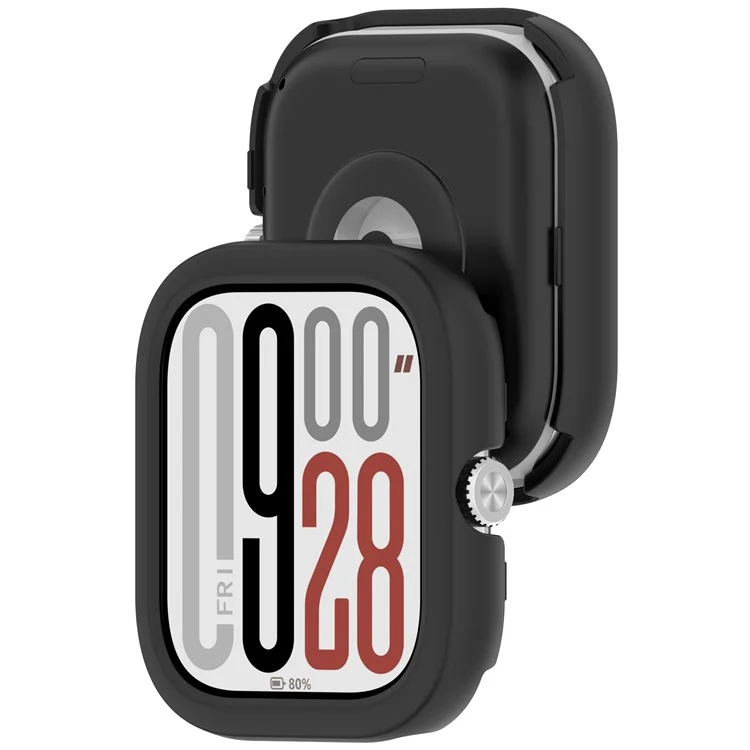 Custodia per orologio per Xiaomi Redmi Watch 5 eSIM / Watch 5 / Watch 4 Copertura protettiva in PC semi-chiusa e cava - Nera
