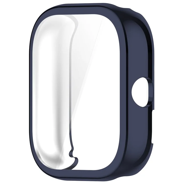 Carcasa de reloj para Xiaomi Redmi Watch 5 eSIM / Watch 5 / Watch 4 Cubierta protectora de TPU con electrochapado y película de pantalla - Azul medianoche