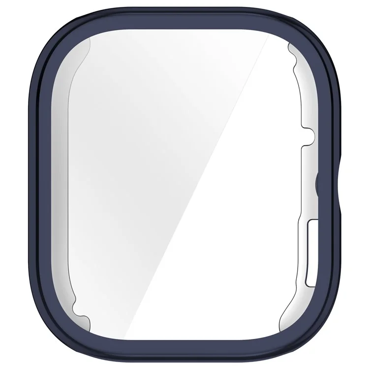 Carcasa de reloj para Xiaomi Redmi Watch 5 eSIM / Watch 5 / Watch 4 Cubierta protectora de TPU con electrochapado y película de pantalla - Azul medianoche