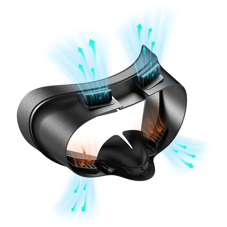 STARTRC GAMES Maschera per viso in pelle / imbottitura in schiuma di lycra per Meta Quest 3S VR, traspirante