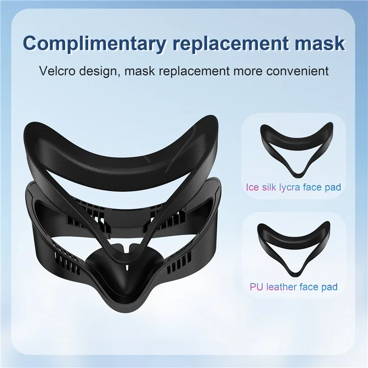 STARTRC GAMES Maske für Meta Quest 3S VR mit magnetischem Kühlventilator, Leder-/Lycraschaumpolster, atmungsaktiver Gesichtsabdeckung