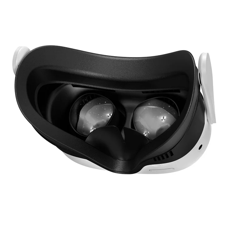 STARTRC GAMES Maske für Meta Quest 3S VR mit magnetischem Kühlventilator, Leder-/Lycraschaumpolster, atmungsaktiver Gesichtsabdeckung