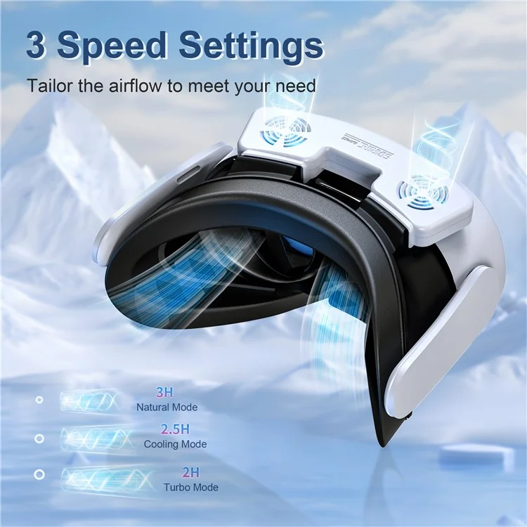 STARTRC GAMES Maske für Meta Quest 3S VR mit magnetischem Kühlventilator, Leder-/Lycraschaumpolster, atmungsaktiver Gesichtsabdeckung