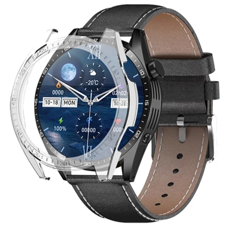 For Aigo G20 Watch Case Drop-Proof Hard PC Protective Cover - Transparent