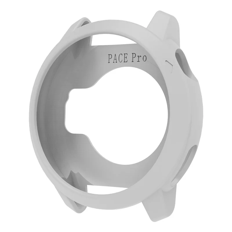 For Coros Pace Pro Watch Case Soft Silicone Hollow Watch Frame Cover - Grey