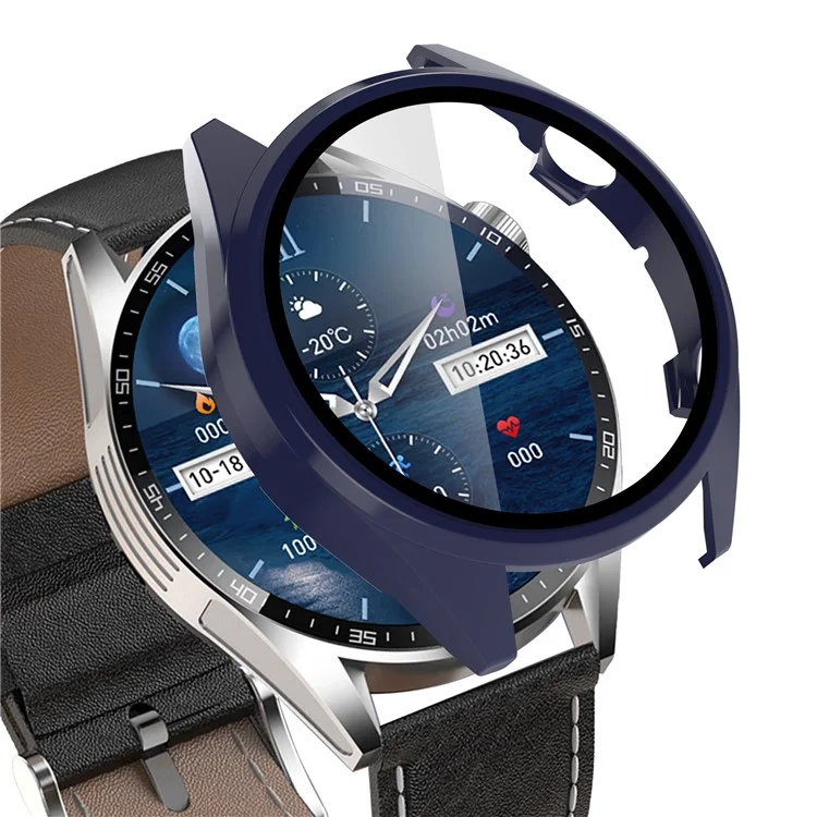 Custodia per orologio Aigo G20 con cornice in PC e pellicola protettiva in vetro temperato - Blu scuro