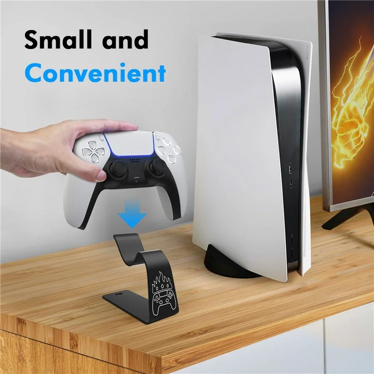 Подставка для игрового контроллера AMVR для Sony PlayStation 5 / PlayStation 4 / PlayStation 3 / Xbox / Betop / NVIDIA, держатель геймпада из алюминиевого сплава - черный