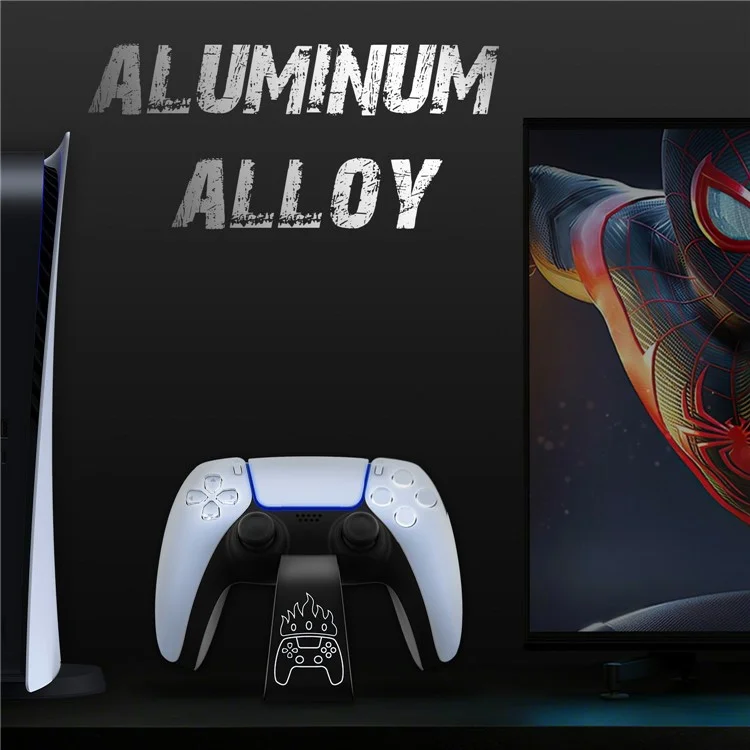 Подставка для игрового контроллера AMVR для Sony PlayStation 5 / PlayStation 4 / PlayStation 3 / Xbox / Betop / NVIDIA, держатель геймпада из алюминиевого сплава - черный