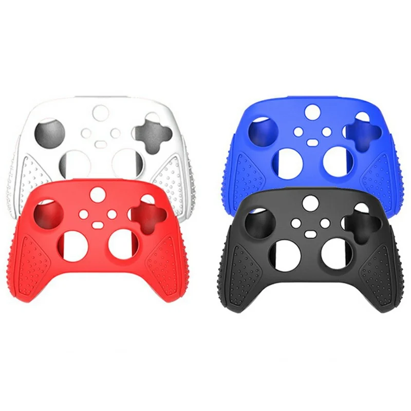 For Xbox Series S / X Game Controller Dust Proof Silicone Cover Anti Slip Protective Case - Blue