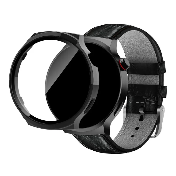 Custodia per orologio smart Aigo V8 in PC con pellicola protettiva in vetro temperato per lo schermo - Nero
