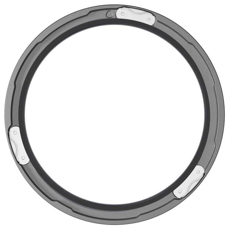 For Nothing CMF Watch Pro 2 Metal Watch Bezel Round Arc Design Smartwatch Ring - Silver