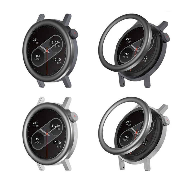 For Nothing CMF Watch Pro 2 Metal Watch Bezel Round Arc Design Smartwatch Ring - Silver