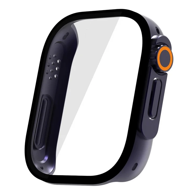 For Xiaomi Redmi Watch 5 Active PC Frame Watch Case with Tempered Glass Screen Film - Midnight Blue