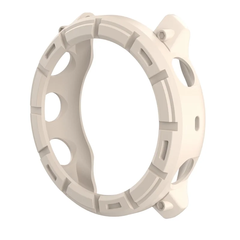 For Polar Vantage M3 TPU Case Hollow Half Wrapped Watch Frame Cover - Ivory White