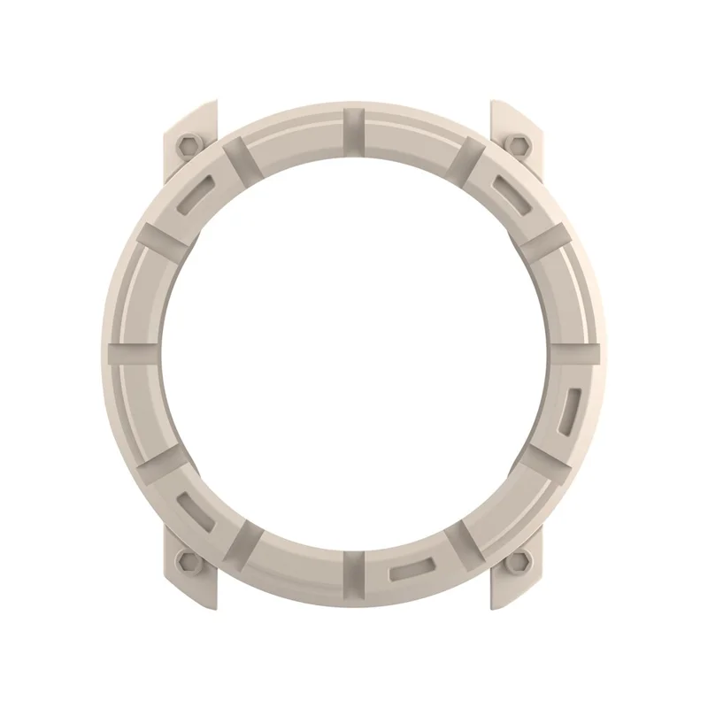 For Polar Vantage M3 TPU Case Hollow Half Wrapped Watch Frame Cover - Ivory White