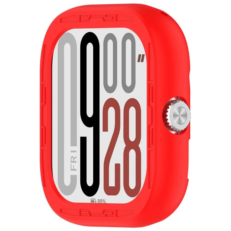Étui en silicone pour Xiaomi Redmi Watch 5 / Watch 5 eSIM, couvercle de protection de montre ajouré - Rouge