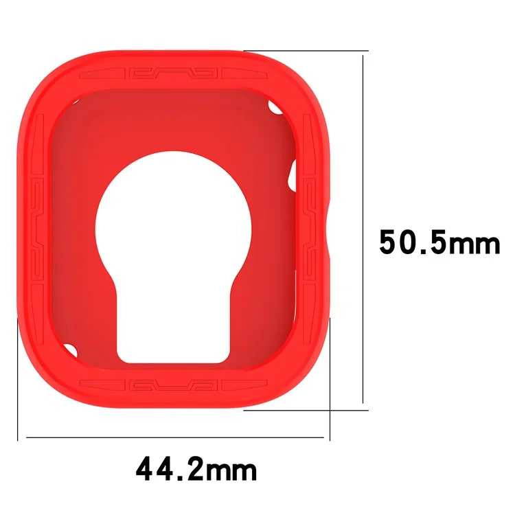 Étui en silicone pour Xiaomi Redmi Watch 5 / Watch 5 eSIM, couvercle de protection de montre ajouré - Rouge