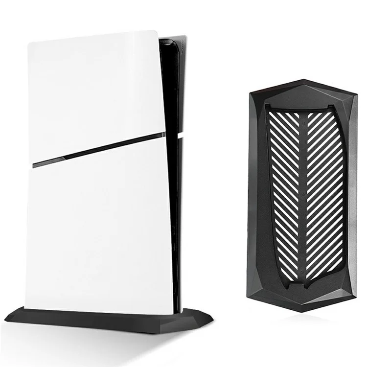 Cooling Stand for Sony PS5 Slim Disc Edition Vertical Game Console Heat Dissipation Base - Black
