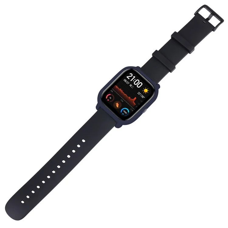 Für Huami Amazfit GTS Silikon Schutzhülle Slim Fit Langlebige Abdeckung - Mitternachtsblau