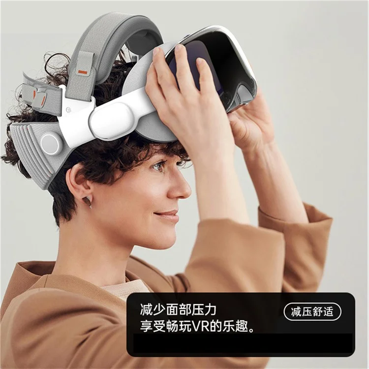 Correa para la Cabeza HIBLOKS para Apple Vision Pro, Banda Ajustable con Alivio de Presión para Equilibrio, Accesorio de Realidad Virtual