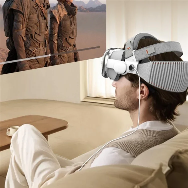 Correa para la Cabeza HIBLOKS para Apple Vision Pro, Banda Ajustable con Alivio de Presión para Equilibrio, Accesorio de Realidad Virtual
