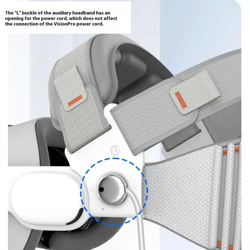 Correa para la Cabeza HIBLOKS para Apple Vision Pro, Banda Ajustable con Alivio de Presión para Equilibrio, Accesorio de Realidad Virtual