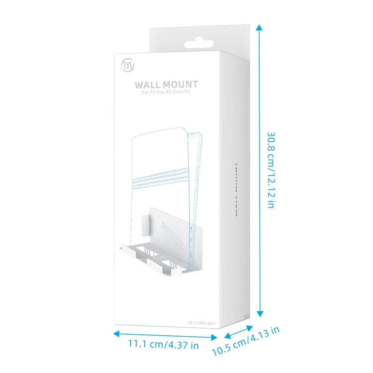 JYS JYS-P5226 Bracket for Sony PS5 Pro / PS5 Slim / PS5 Console Holder Wall Mount Storage Rack - White