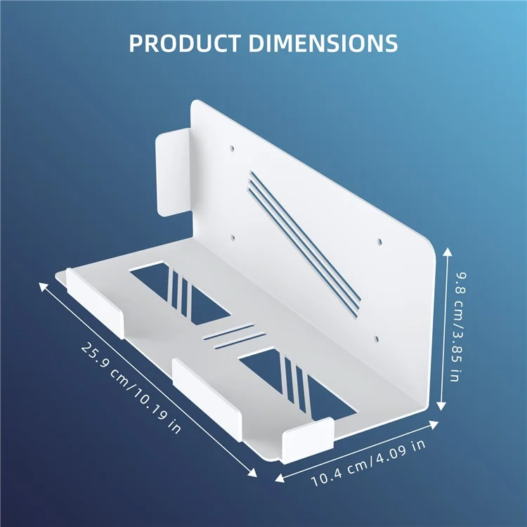JYS JYS-P5226 Bracket for Sony PS5 Pro / PS5 Slim / PS5 Console Holder Wall Mount Storage Rack - White